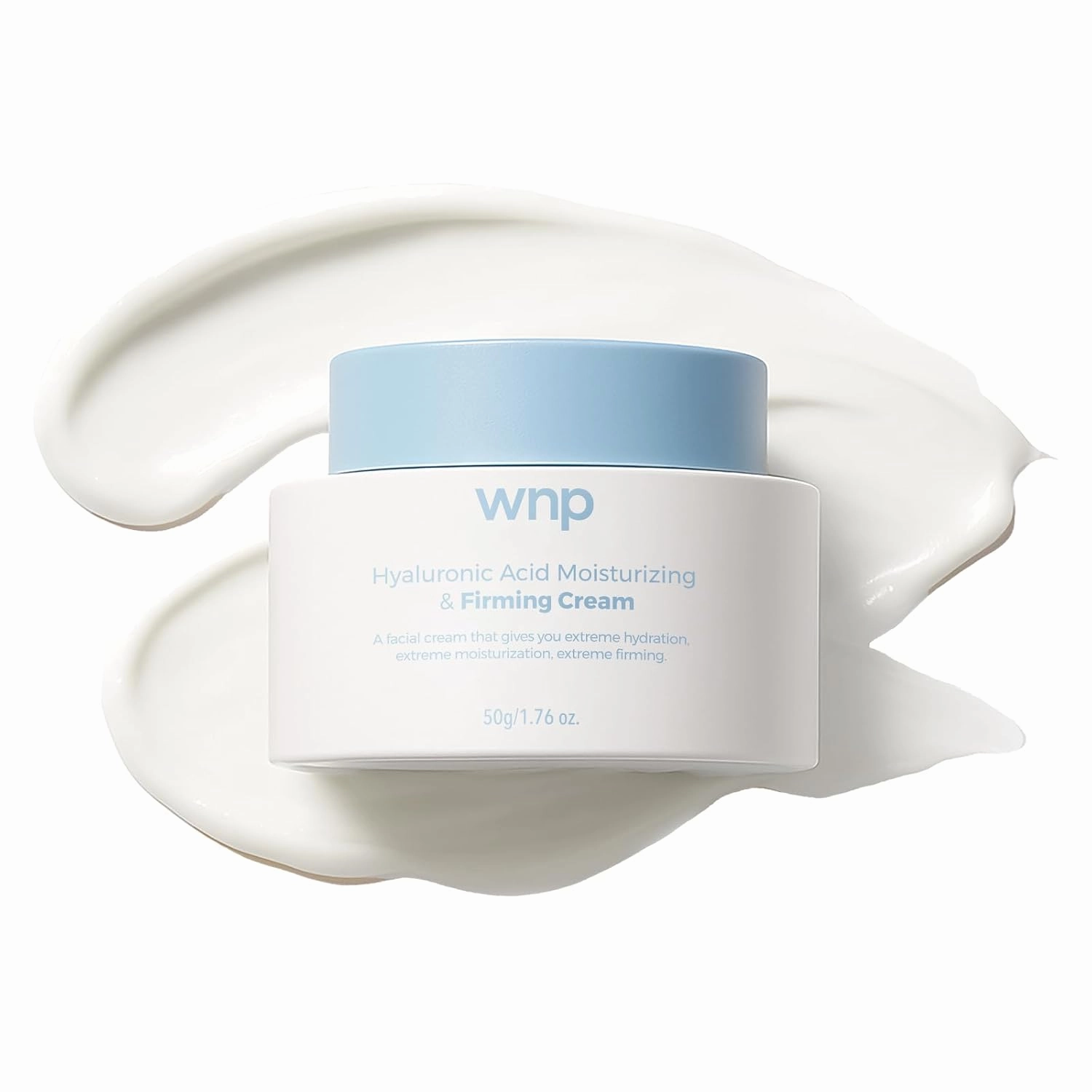 Hyaluronic Acid Moisturizing & Firming Cream – 4D Hyaluronic Acid, Aloe Vera, Peptides, Collagen, Ceramides – Anti-Aging Face Moisturizer for Fine Lines, Wrinkles, Dry & Sensitive Skin