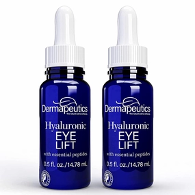 Hyaluronic Acid Serum for Eyes, Ultra Hydrating Eyes Serum, Reduces Puffiness, Dark Circles, Under Eye Bags, Wrinkles and Fine Lines Around The Eyes, 0.5 0.5 Fl Oz (Pack of 2)