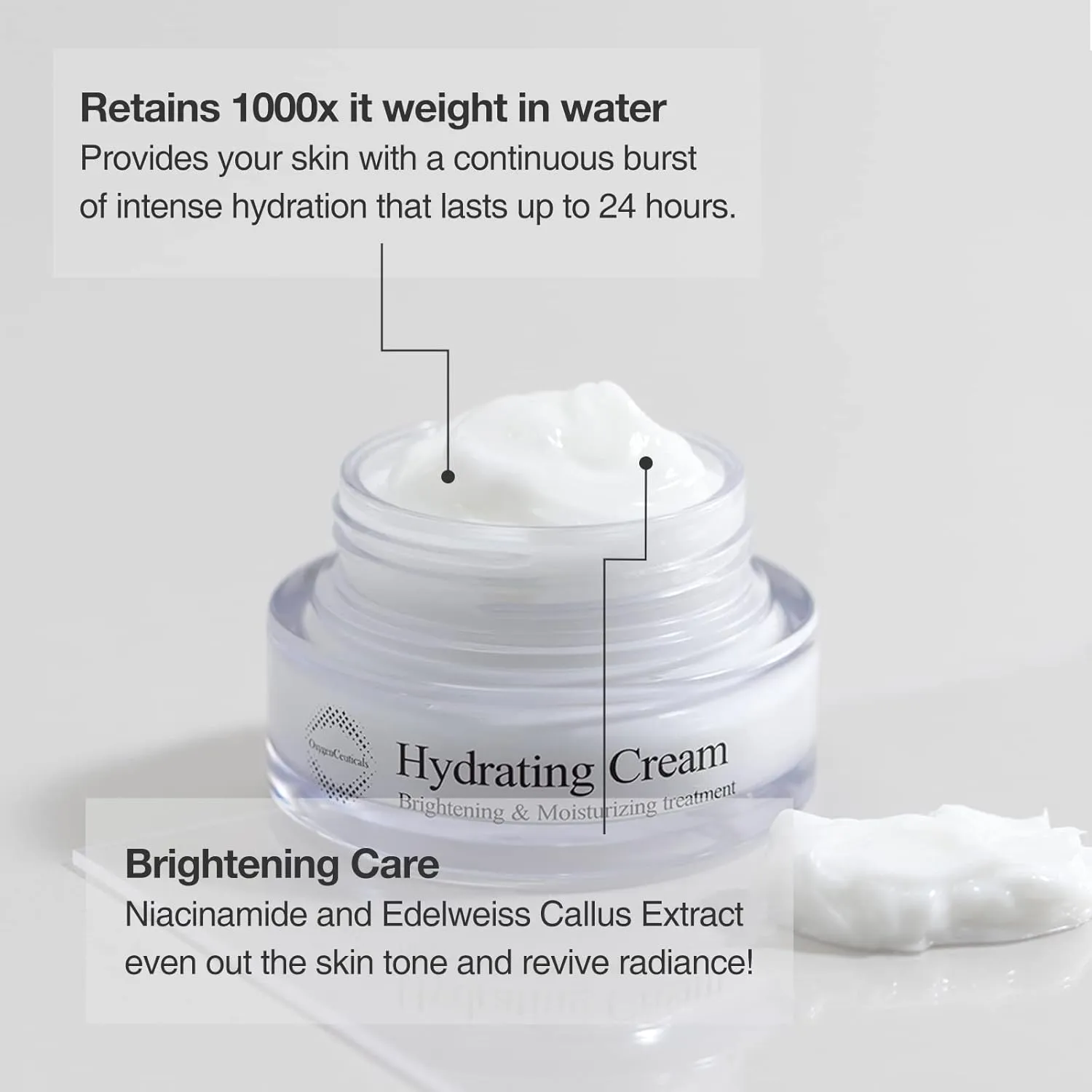 Hydrating Cream (50ml /1.69 oz) – Intensive Moisturizing Face Cream with Hyaluronic Acid, Niacinamide, and Betaine