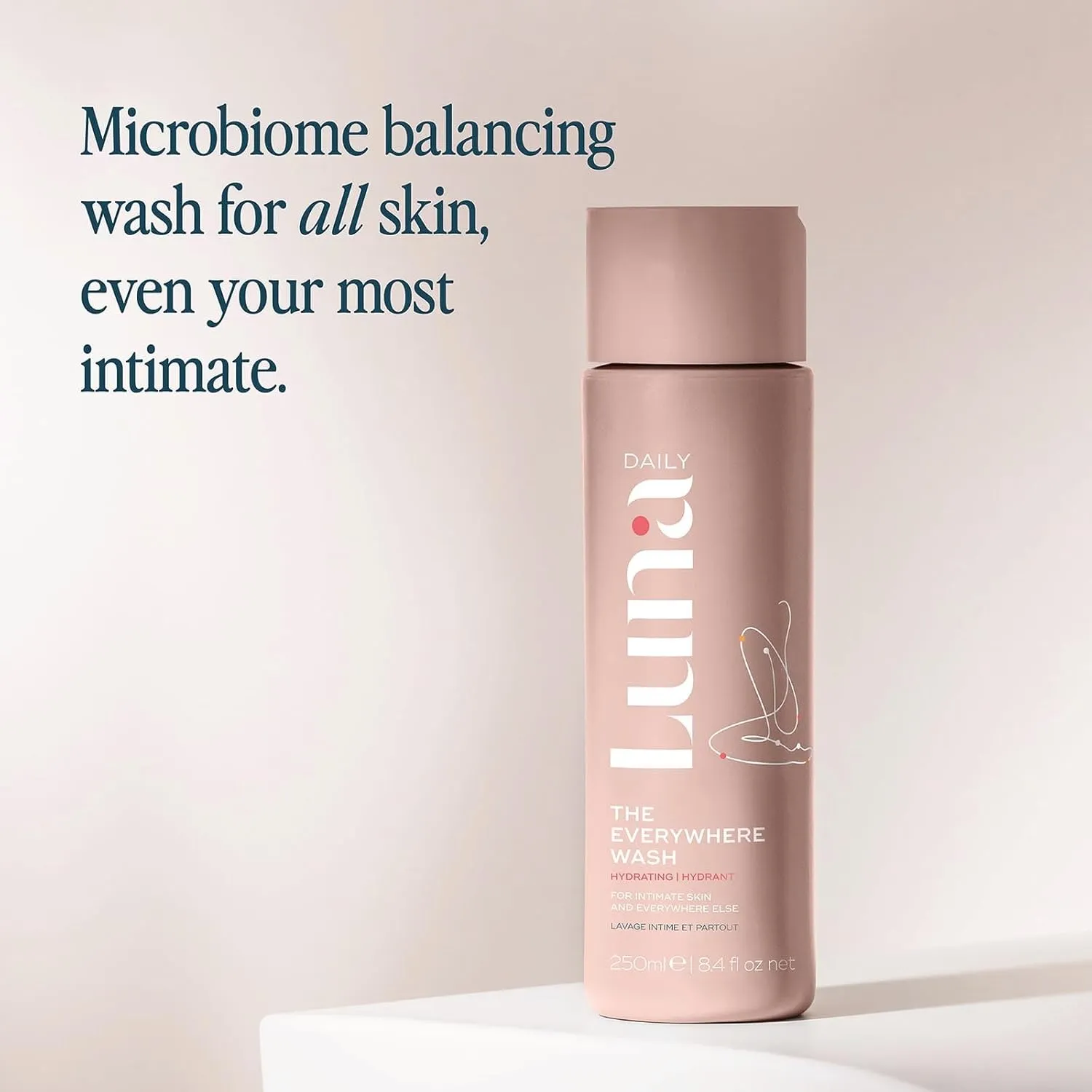 Hydrating Feminine Wash, Soft Cotten Scent | pH-Balanced Body Wash for Sensitive Skin | Moisturizing Daily Cleanser with Soothing Aloe for Daily Relief | Gentle & Pregnancy-Safe, 250ml