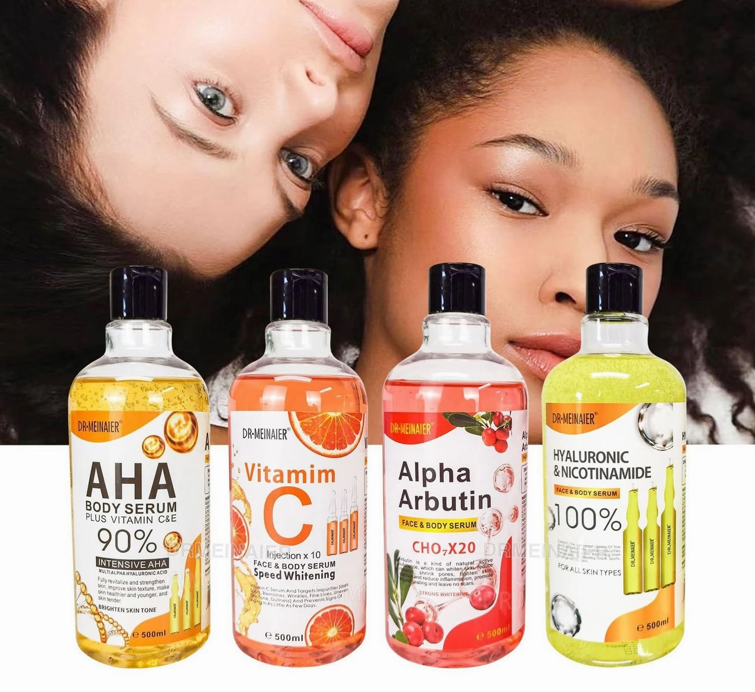 Hydrating and Brightening Essence with Arbutin, Moisturizing Facial Serum 500ml (Vitamin C)
