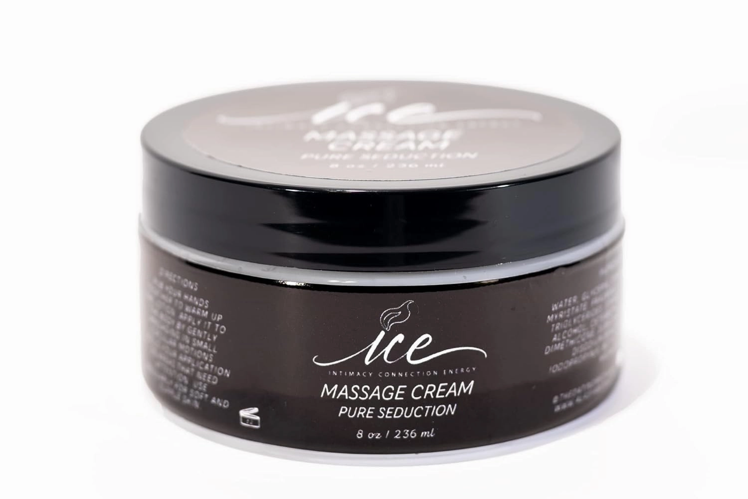 Hydrating Massage Cream for Couples (Egyptian Amber) Shea Butter, Aloe Vera, Non Greasy Moisturizer, Rejuvinates Dry Skin, Full Body Soothing Therapy Message Cream 8 Ounce
