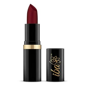 Ib-a Pu.re Lips Moisturizing Lipstick for Women - A72 Maroon Burst, 4g | Creamy Finish | Intense Color & Highly Pigmented | Enriched with Vitamin E, Coconut Oil and Shea Butter |