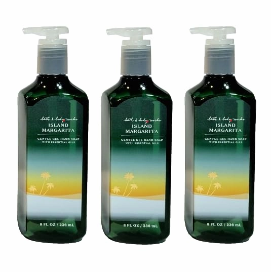 ISLAND MARGARITA Gentle Gel Hand Soap with Essential Oils Bath and Body (Pack 3)