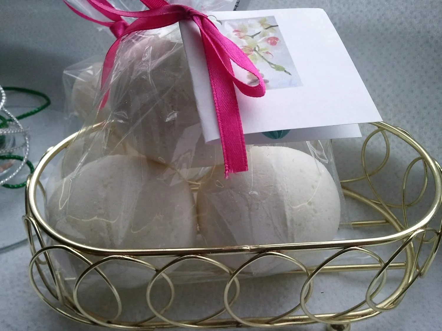 Jasmine Bath Bombs: 3 Luxury Bath Bomb Fizzies, Large 5 oz, Made with Shea Butter, Ultra Moisturizing, (15 oz Total Weight), Great for Dry Skin (3 Count) Pack of 1