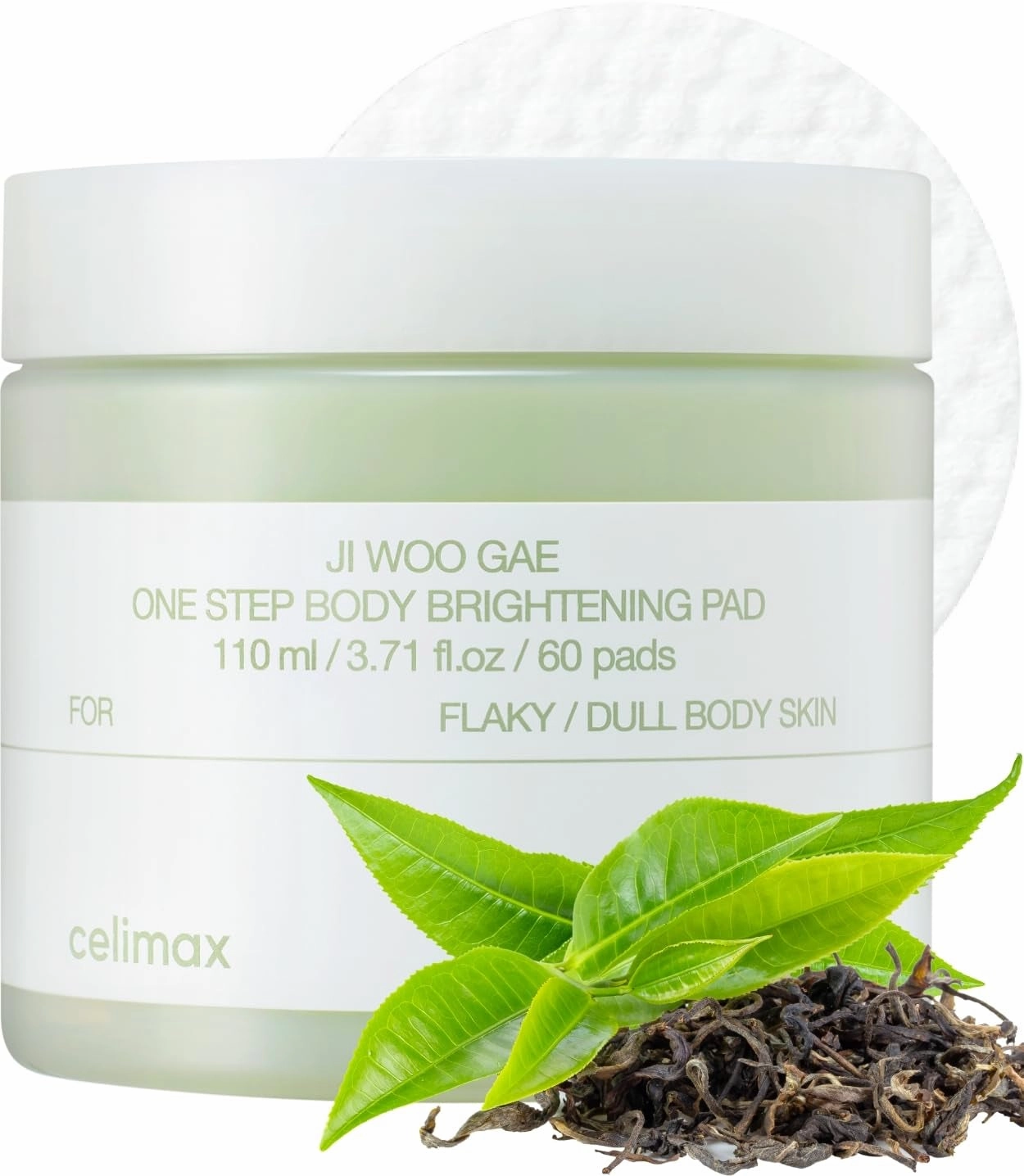 Ji.Woo.Gae Heartleaf BHA Peeling Pad | with Heartleaf Extract, Exfoliating Toner Pads, Facial Peels, Hydrating, for Troubled Skin & Breakouts (60 Pads)
