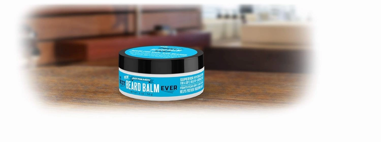 Just For Men The Best Beard Balm Ever, Stlying Balm with Oatmeal, Aloe, Chamomile, and Jojoba Oil, 2.25 Fluid Ounce