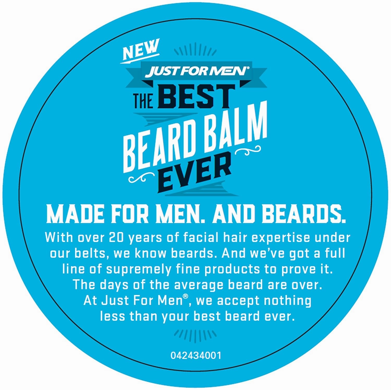 Just For Men The Best Beard Balm Ever, Stlying Balm with Oatmeal, Aloe, Chamomile, and Jojoba Oil, 2.25 Fluid Ounce
