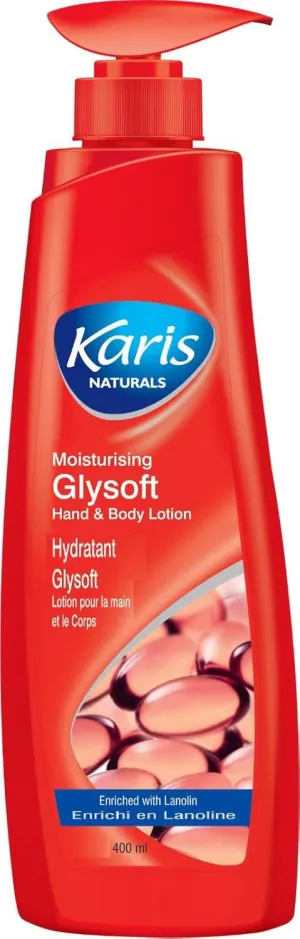 Karis Naturals Glysoft Absolute Moisturizing Body Lotion - 400ml | Hydrates & Softens Skin | Enriched with Sweet Almond Oil