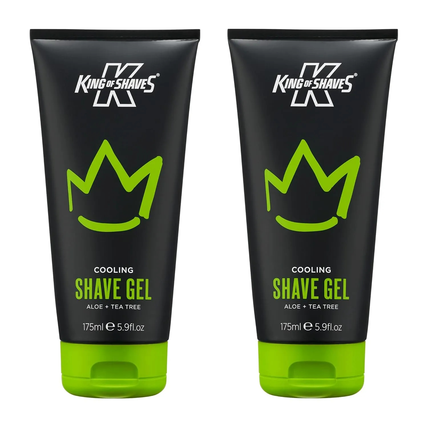 King of Shaves Cooling shave gel Aloe Tea tree 2x175ml