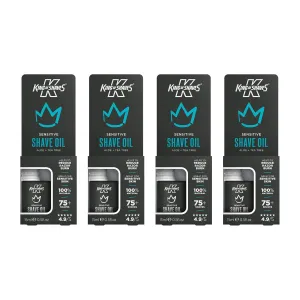 King Of Shaves Sensitive Shaving Oil, Shaving Oil For Men, QUAD PACK 0.51 fl oz
