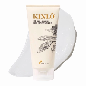 Kinlo Cooling Body Gel Moisturizer 6oz | Aloe vera gel Cooling Hydrating Skin Care Body Lotion | Aloe   Glycerin   Menthol| Black Owned Skincare