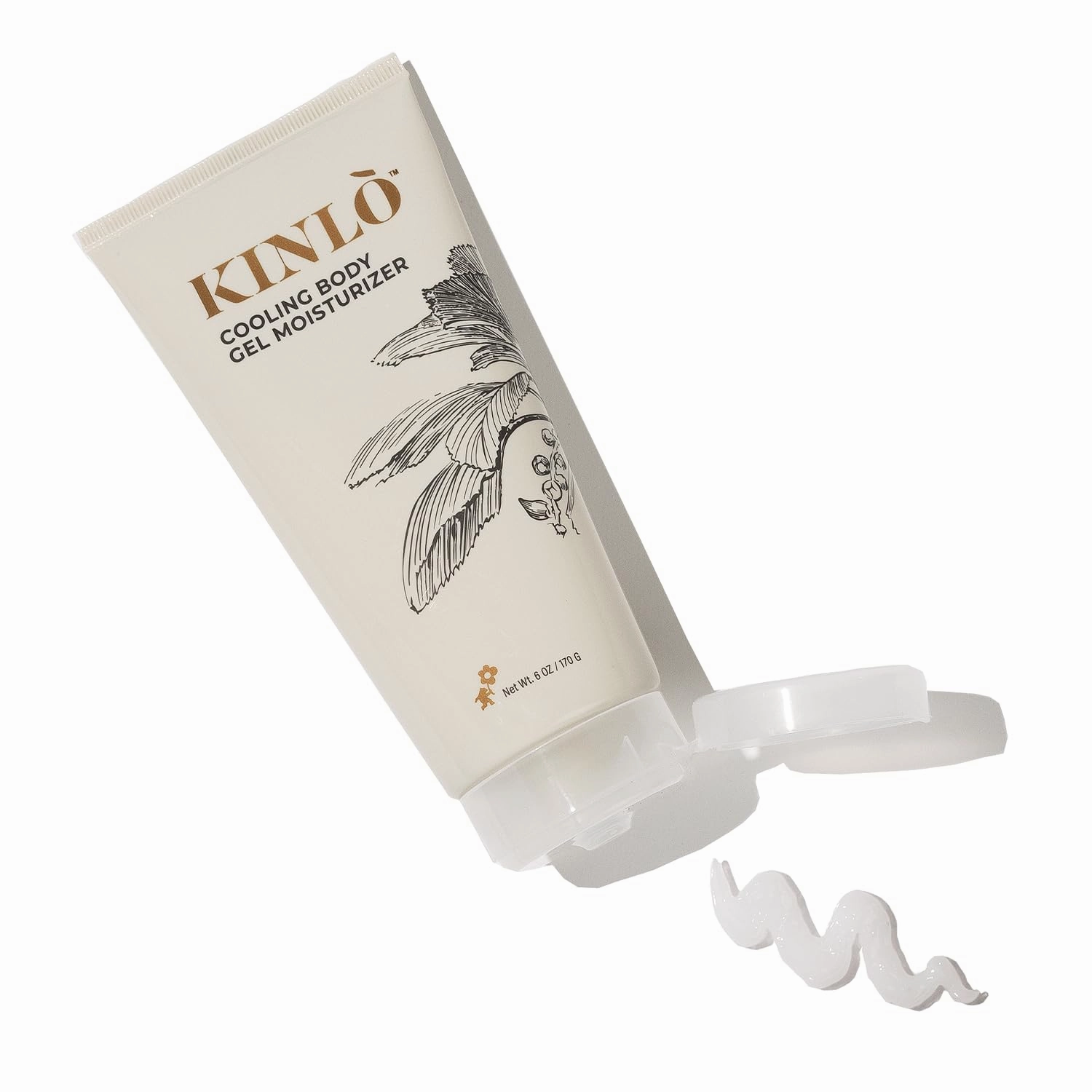 Kinlo Cooling Body Gel Moisturizer 6oz | Aloe vera gel Cooling Hydrating Skin Care Body Lotion | Aloe   Glycerin   Menthol| Black Owned Skincare