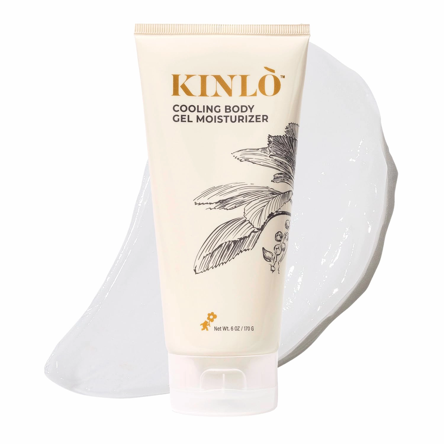 Kinlo Cooling Body Gel Moisturizer 6oz | Aloe vera gel Cooling Hydrating Skin Care Body Lotion | Aloe   Glycerin   Menthol| Black Owned Skincare
