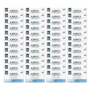 Kirk's Castile Bar Soap for Men, Women & Children - Made with Premium Coconut Oil, Sensitive Skin Formula, Vegan, Non GMO, Original Fresh Scent, 4 oz. Bars, 48 Pack