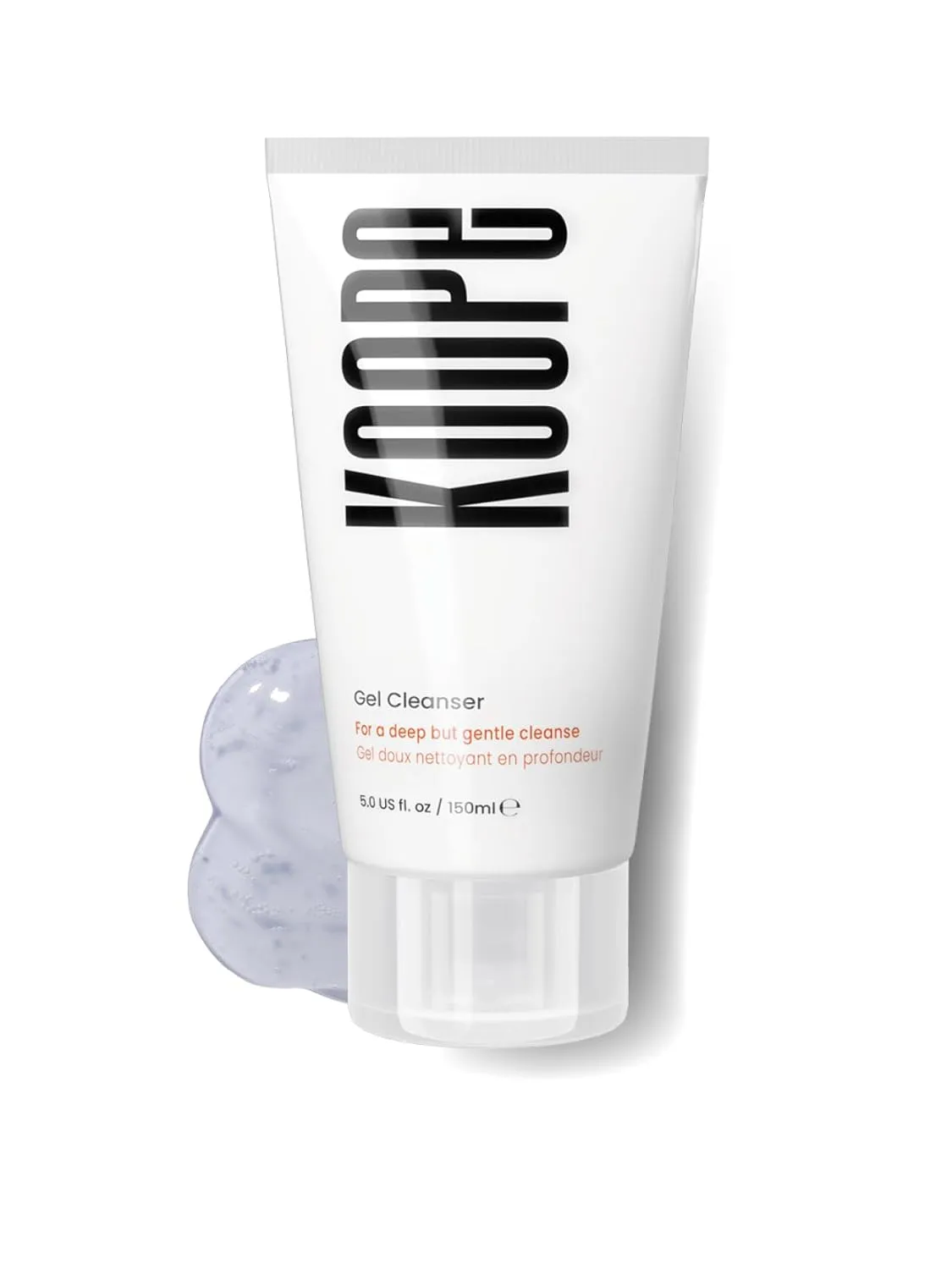 Koope Gel Face Wash, Cleanser For All Skin Types, Gentle, Soap-Free, pH Balanced, Makeup Remover with Oat Amino Acids, Cucumber, Kiwi & Aloe, Free of Parabens, Sulphates & Fragrances, 5.0 FL OZ