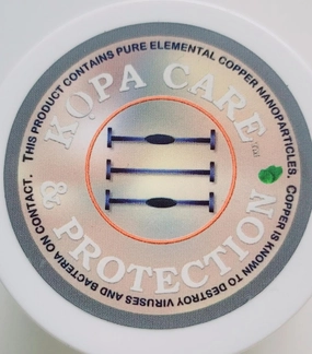 KOPA CARE Copper-Infused Moisturizing Hand & Face Cream, Antimicrobial Barrier, Lightly Scented