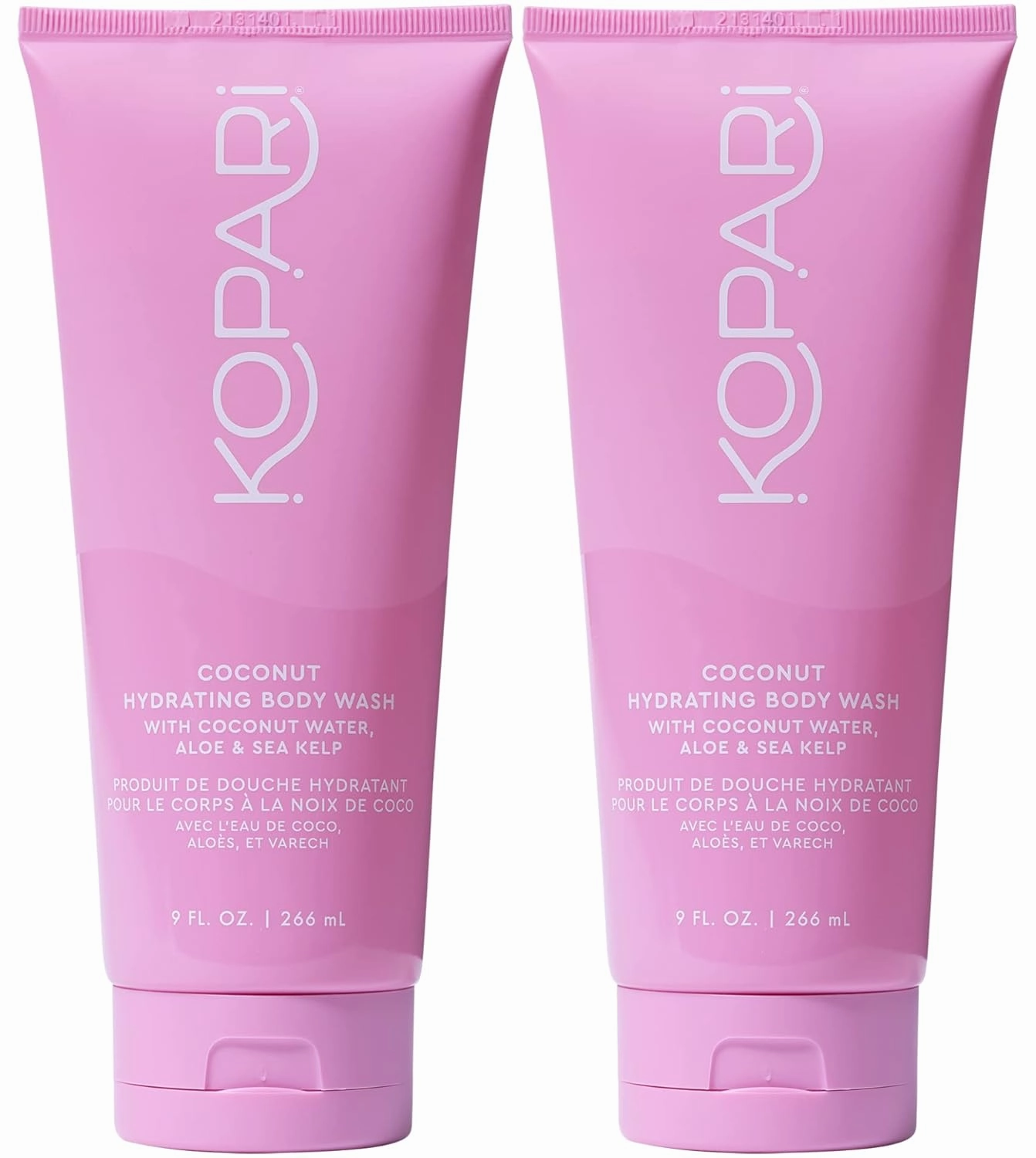 Kopari Hydrating Body Wash - Non-Toxic, Paraben Free, Gluten Free & Cruelty Free - Made with Organic Coconut Oil - 9 oz 2 Pack