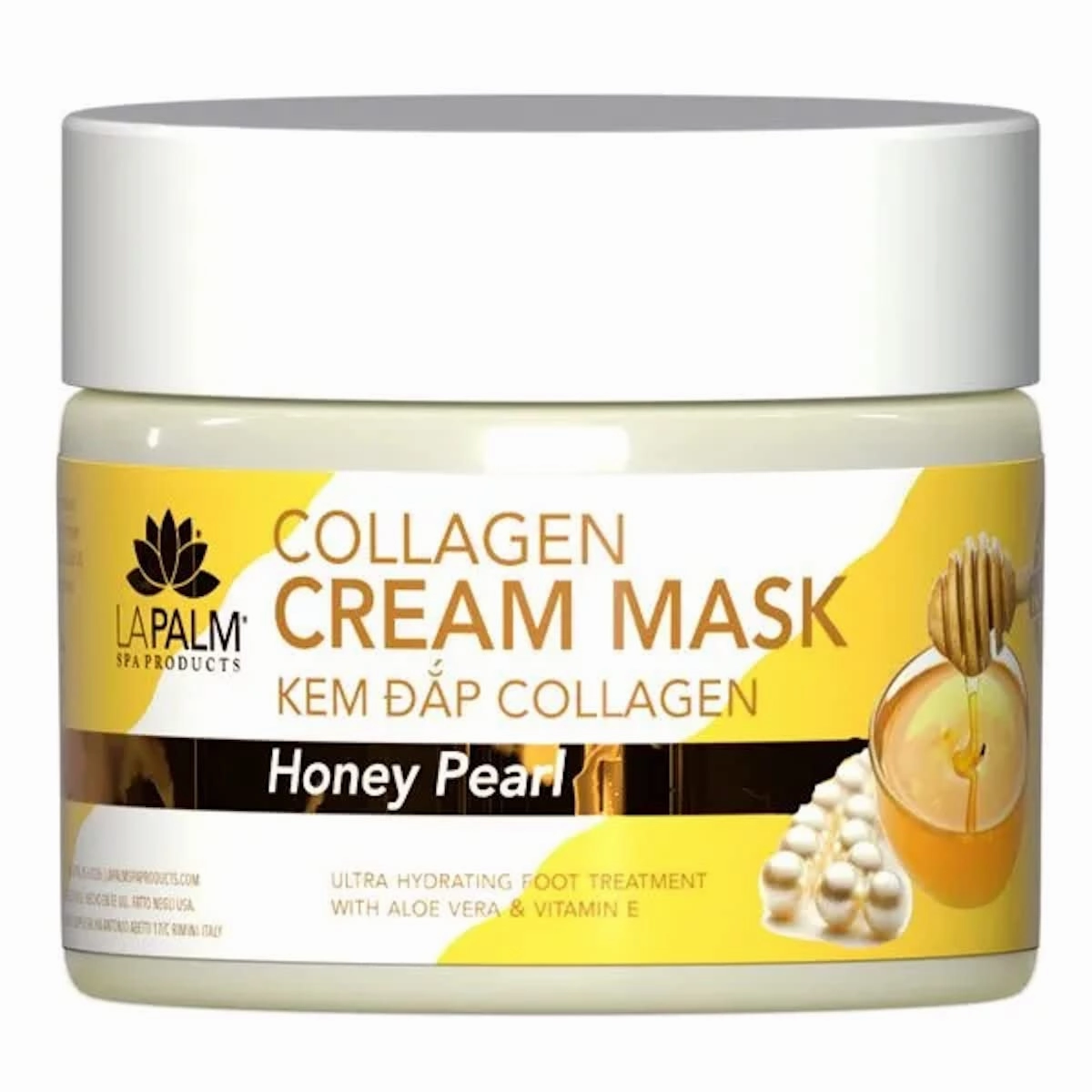 La Palm Spa Products Collagen Cream Mask - Honey Pearl 12oz