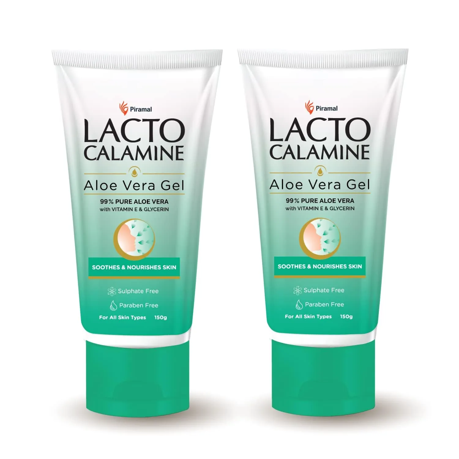 L.acto Calamine Aloe Vera Gel For Face | 150g | Moisturizer For Face With 99% Pure Natural AloeVera, Vitamin E & Glycerin For Hydrating Skin, Body & Hair | No Parabens, No Sulphates (2)