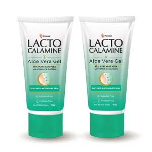 L.acto Calamine Aloe Vera Gel For Face | 150g | Moisturizer For Face With 99% Pure Natural AloeVera, Vitamin E & Glycerin For Hydrating Skin, Body & Hair | No Parabens, No Sulphates (2)
