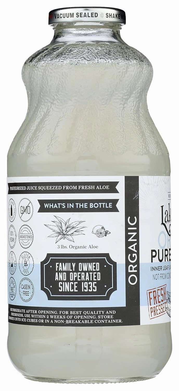 Lakewood, Organic Aloe Vera Gel Juice, 32 Oz