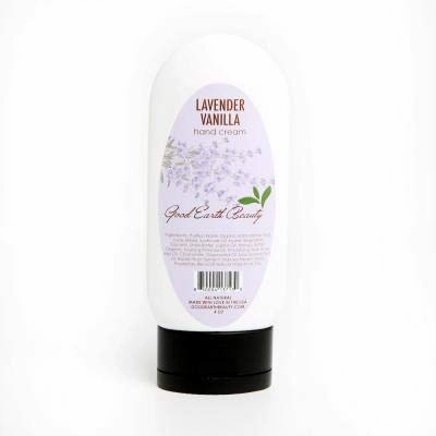 Lavender Vanilla Natural Hand Cream - 4 Ounce Tube