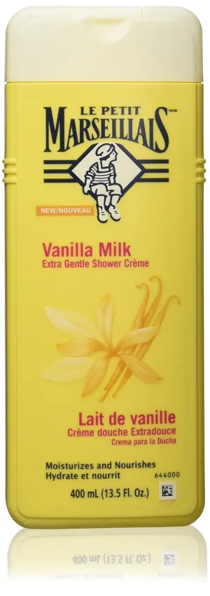Le Petit Marseillais Extra Gentle Shower Creme Vanilla Milk 400 Ml, 13.5 Fluid Ounce