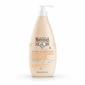 Le Petit Marseillais Shea Butter, Aloe & Beeswax Nourishing Body Milk Lotion, French Skin Care for Dry Skin Relief & pH Neutral for Skin, 8.4 fl. oz