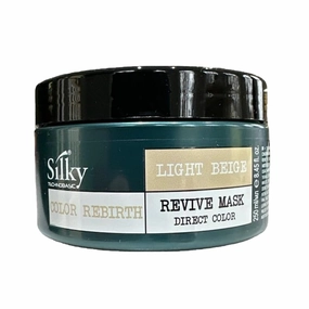 Light Beige Revive Mask - Color Depositing Hair Mask - Vegan Friendly Organic Hair Mask - Semi-Permanent Hair Color Mask with Hydrating & Restoring Action for Dry Hair - 250ml/8.45oz