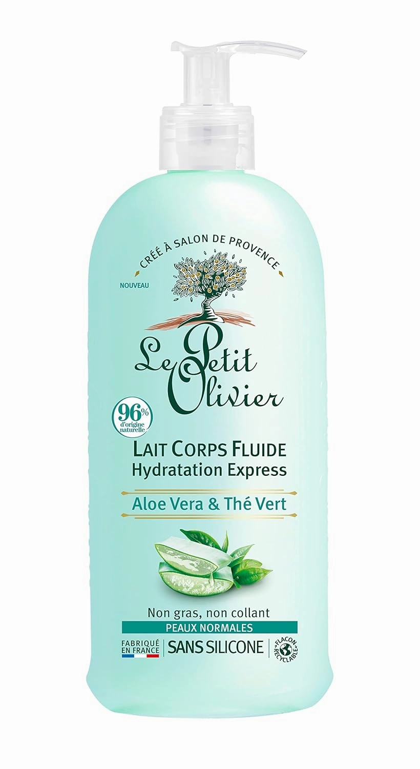 Light Body Lotion - Aloe Vera And Green Tea - Express Moisturizing - No Greasy Or Sticky Feeling - Skin Is Soft And Silky - For Normal Skin - 8.4 oz