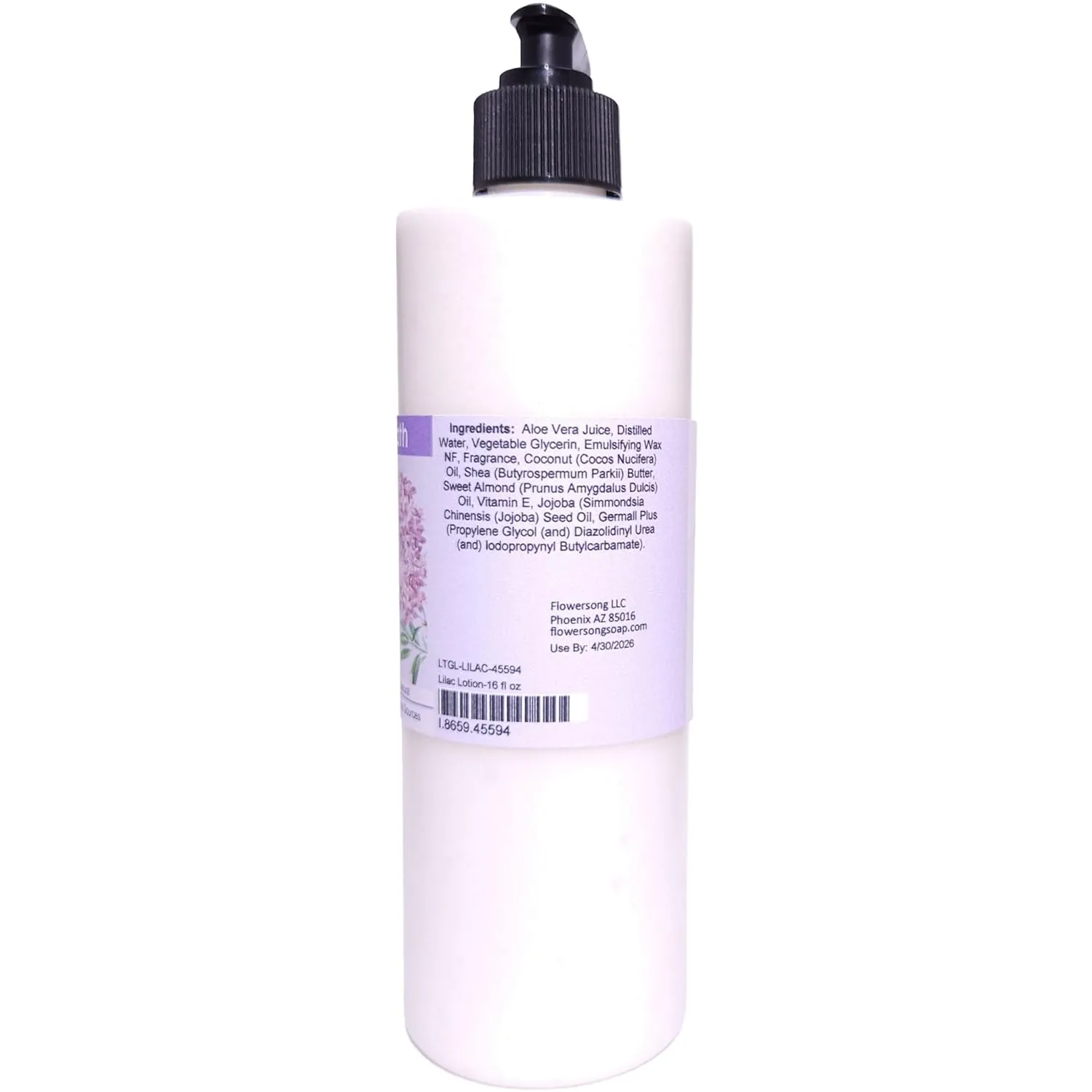 Lilac Lotion (16 ounce) - Phthalate Free Fragrance - Absorbs Quickly with a Fresh Blooming Scent