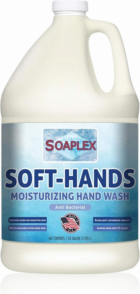 Liquid Hand Soap Refill - PH Balanced Handsoaps Ultra-Strength Soft-Hands Natural Moisturizing Hand Wash for Sensitive Skin - Made in USA - Hand Soap Refill 1 Gallon (128 oz) (White)