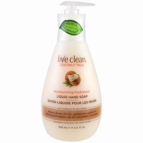 Live Clean Liquid Hand Soap - Coconut - 17 fl oz.