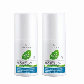 LR Aloe Vera Deo Roll-on without Alcohol, Reliable Protection - 2 x 50 ml