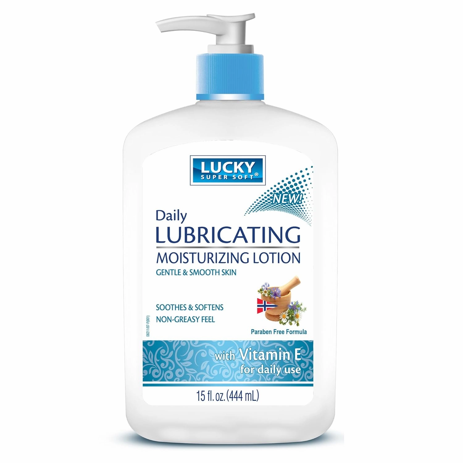 Lucky Super Soft Lubricating Lotion Vitamin E, 15 Fluid Ounce (Model: Lucky Super Soft Lotion 15oz Vitamin E)