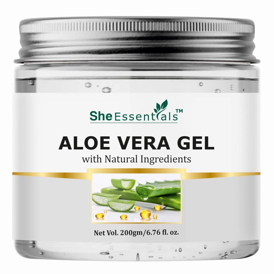 MAHANT Aloe Vera Gel For Face, with Pure Aloe Vera & Vitamin E for Skin and Hair - 200ml