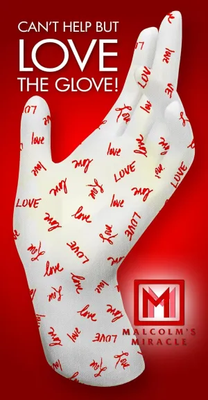Malcolm's Miracle LOVE Moisturizing Gloves (Small) - GUARANTEED for TWO YEARS - Made in the USA (Small)