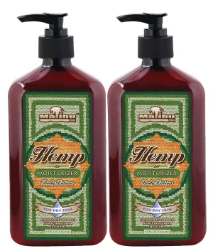 Malibu Tan Body Lotion for Dry Skin Hemp Moisturizer, 18 fl oz - 2-