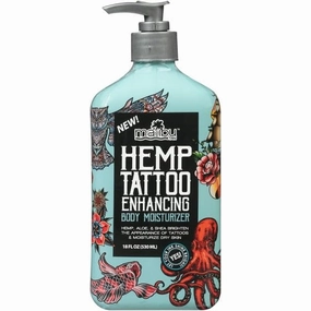 Malibu~Hemp Tan Tattoo Enhancing Body Moisturizer, 18 Fl Oz, for All Dry Skin (Pack Of 1).