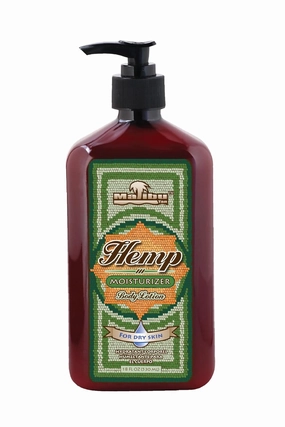 Malibu Tan Body Lotion for Dry Skin HEMP Moisturizer, 18 fl oz - NEW