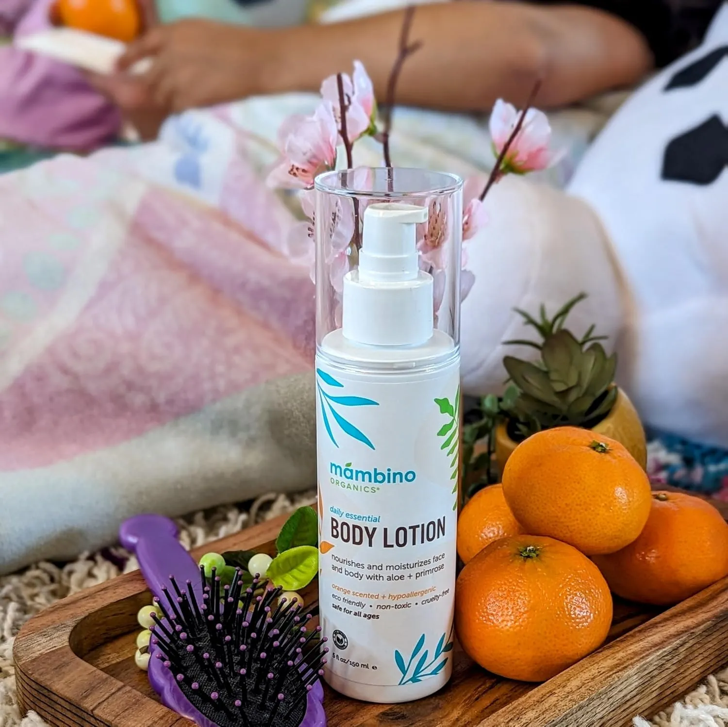 Mambino Organics Daily Essential Body Lotion – Natural & Non-Toxic Moisturizer with Sri Lankan Coconut & Aloe – Hydrating for Dry Skin, Face, Body & Hands – Vegan & Cruelty-Free Skin Care 5 floz 3Pack