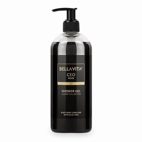 MAN Body Wash Refreshing Shower Gel for Deep Cleansing, Hydrating & Moisturising Skin with Aloe Vera & Charcoal Powder 500 Ml