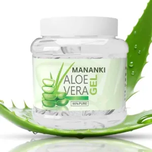 Mananki Aloe Vera Gel, 95% Pure, 500g, Natural Moisturizer for Face, Skin, Hair and Body