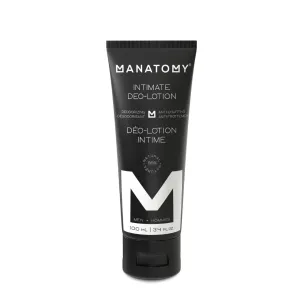 MANATOMY® Deo Lotion for Men, Talc-Free Natural Deodorant for Intimate Care, Sweat Absorbing, Anti-Chafing, Moisturizing Formula, Long-Lasting Freshness & Masculine Scent, 100ml