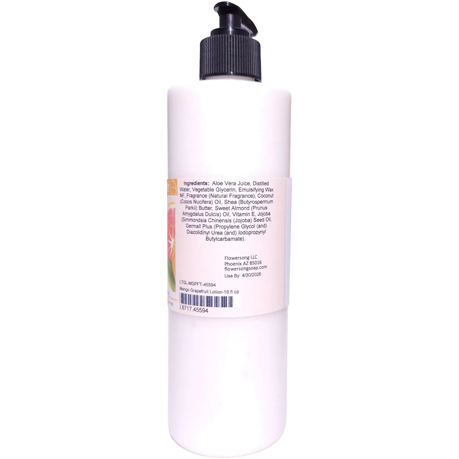 Mango Grapefruit Lotion (16 ounce) - Natural Fragrance - Absorbs Quickly with a Fresh Tropical Scent