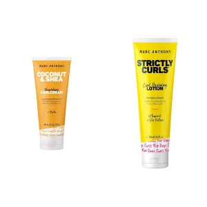 Marc Anthony Strictly Curls Curl Defining Styling Lotion, 8.3 Ounce Tube with Silk Protein and Vitamin E for Curl Definition & Nourishing Curl Cream, Coconut Oil & Shea Butter