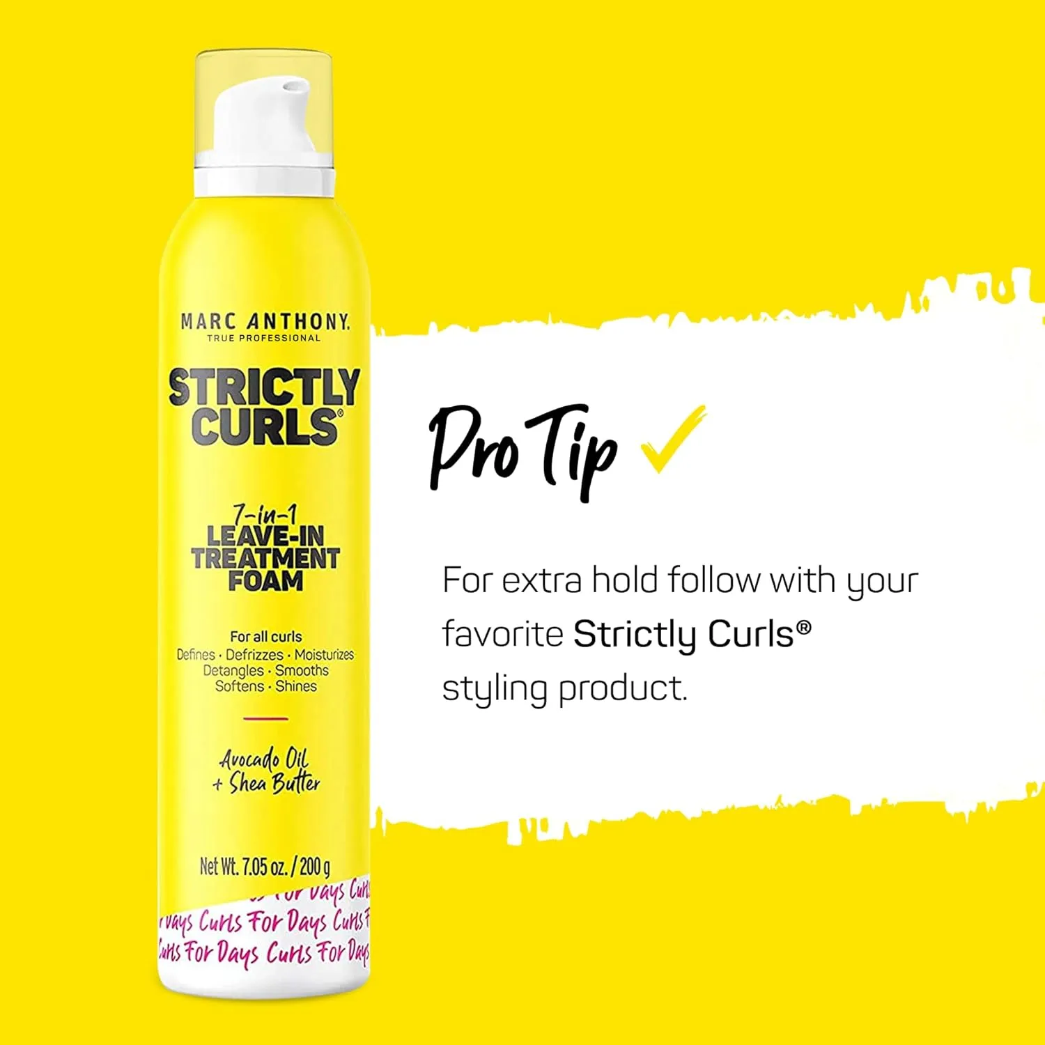 Marc Anthony True Professional Strictly Curls Perfect Curl 7-In-1 Leave In Treatment Foam, 7.1 Ounce (Packaging May Vary)