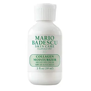 Mario Badescu Face Moisturizer with SPF 15 Aloe, Hyaluronic, or Collagen Face Cream for Women and Men Lightweight, Hydrating, Broad Spectrum Daily Facial Sunscreen for All Skin Types, 2 Fl Oz
