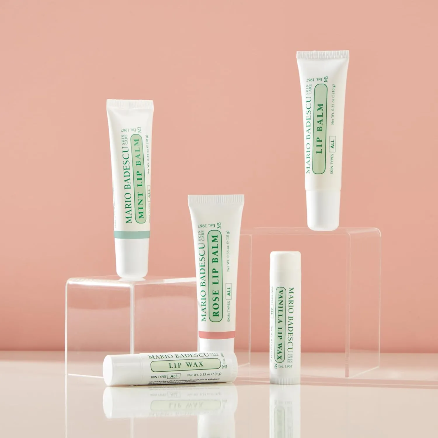 Mario Badescu Moisturizing Lip Balm for Dry Cracked Lips, Infused with Coconut Oil and Shea Butter, Ultra-Nourishing Lip Care Moisturizer for Soft, Smooth and Supple Lips